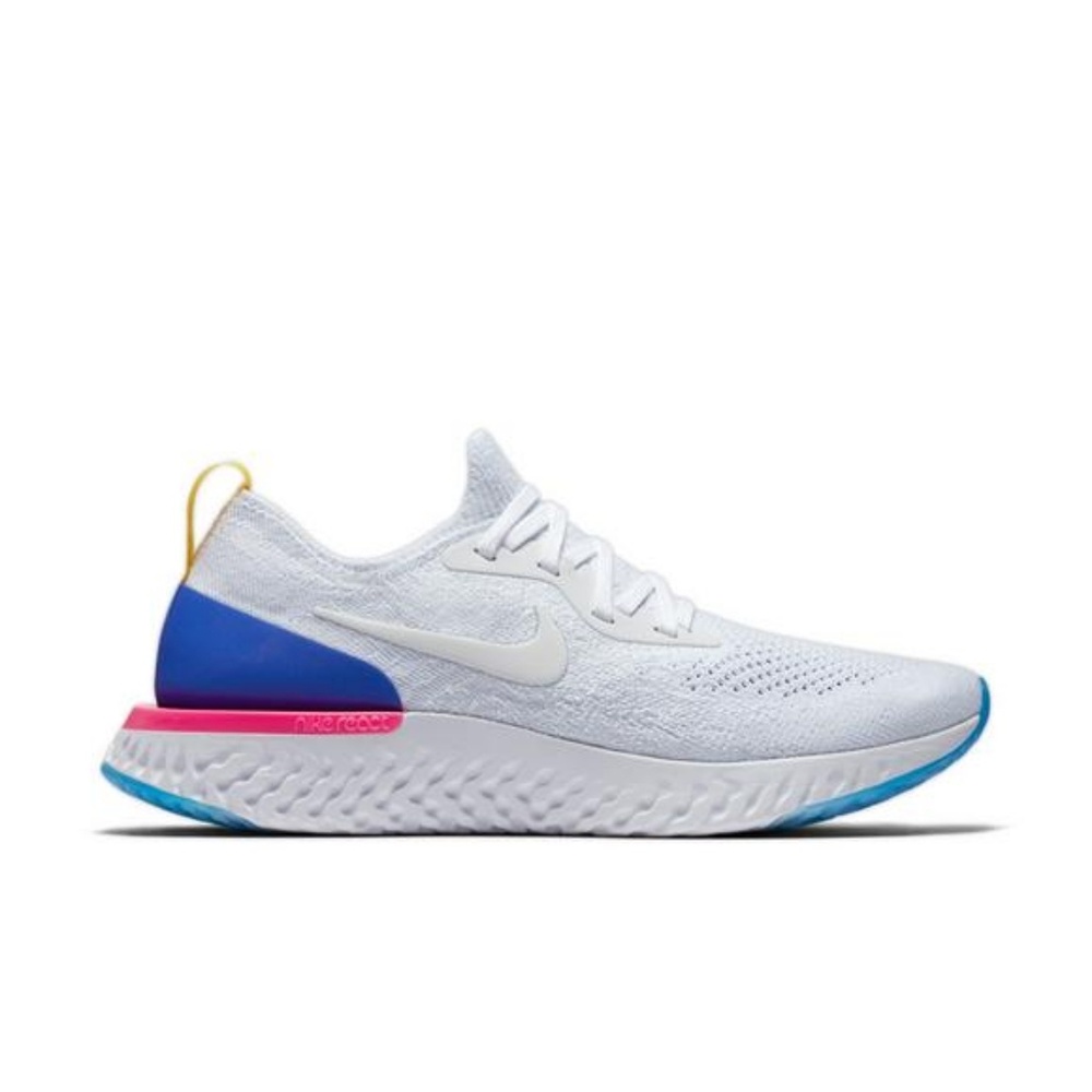 Nike epic react Flyknit white/racer blue
